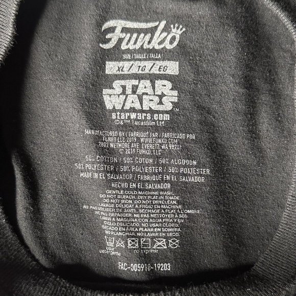 Funko Star Wars Darth Vader T-shirt Men’s XL Black - Picture 5 of 6